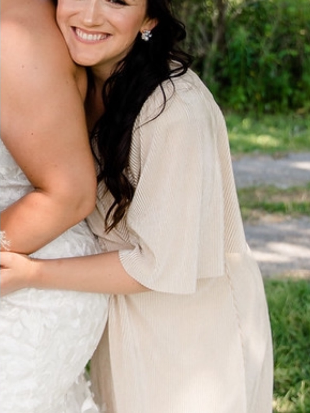 3/$30 champagne maxi dress bridesmaid dress